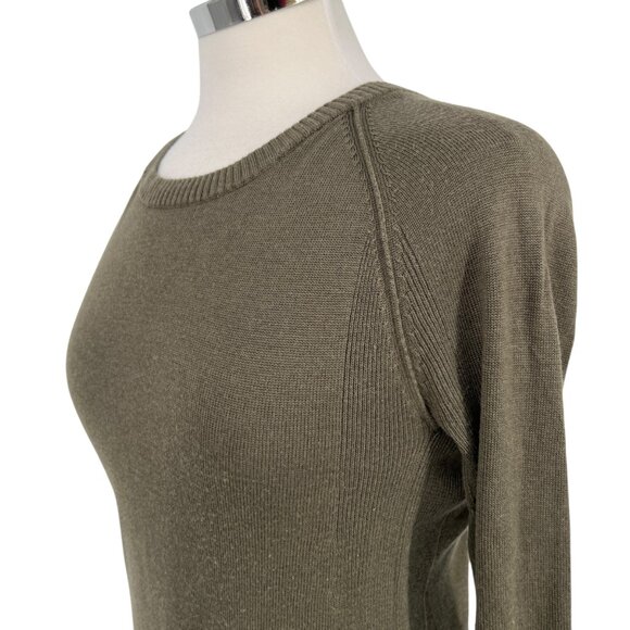 Lululemon Sit in Lotus Merino Wool Sweater Dark Olive Green Size Small - Picture 3 of 11